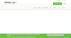 Desktop Screenshot of kimetsport.com
